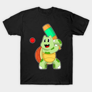 Turtle Cricket Cricket bat T-Shirt